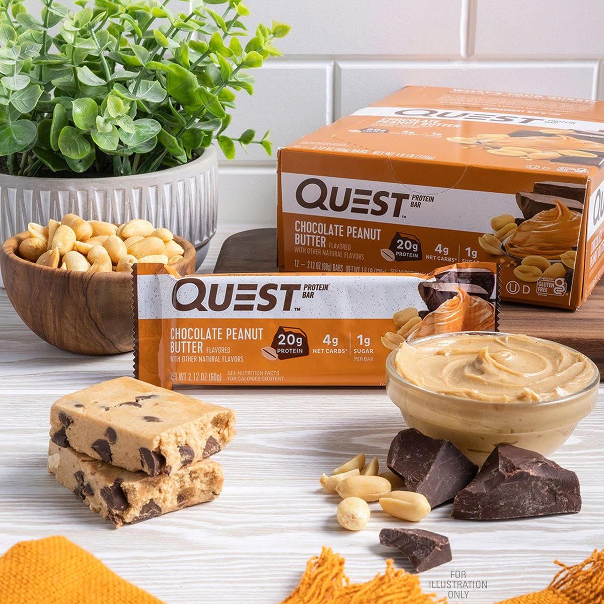 Chocolate Peanut Butter Protein Bar