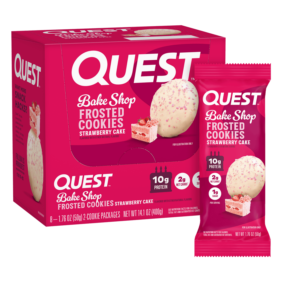 Strawberry Cake Frosted Cookies Twin Pack
