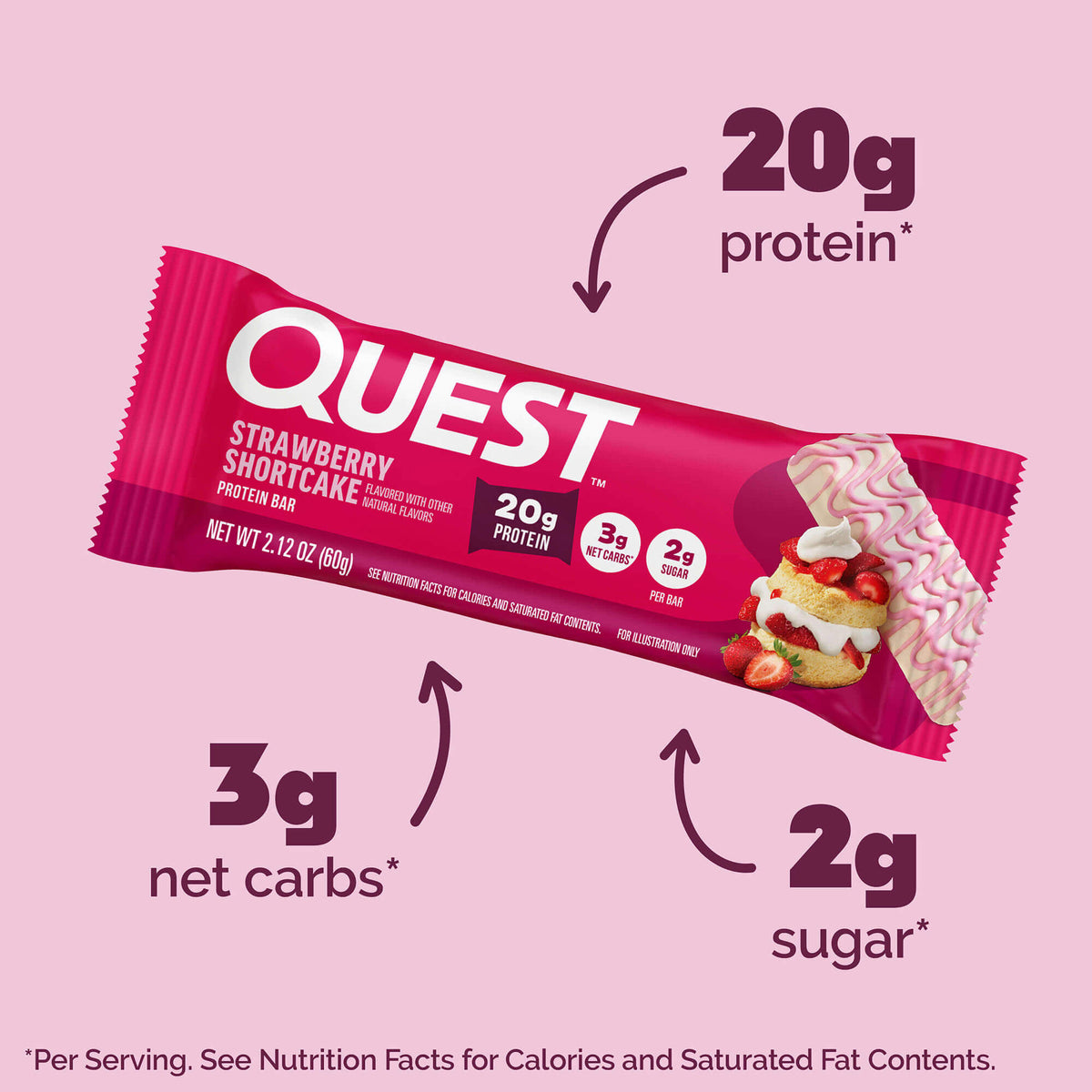 Strawberry Shortcake Protein Bar