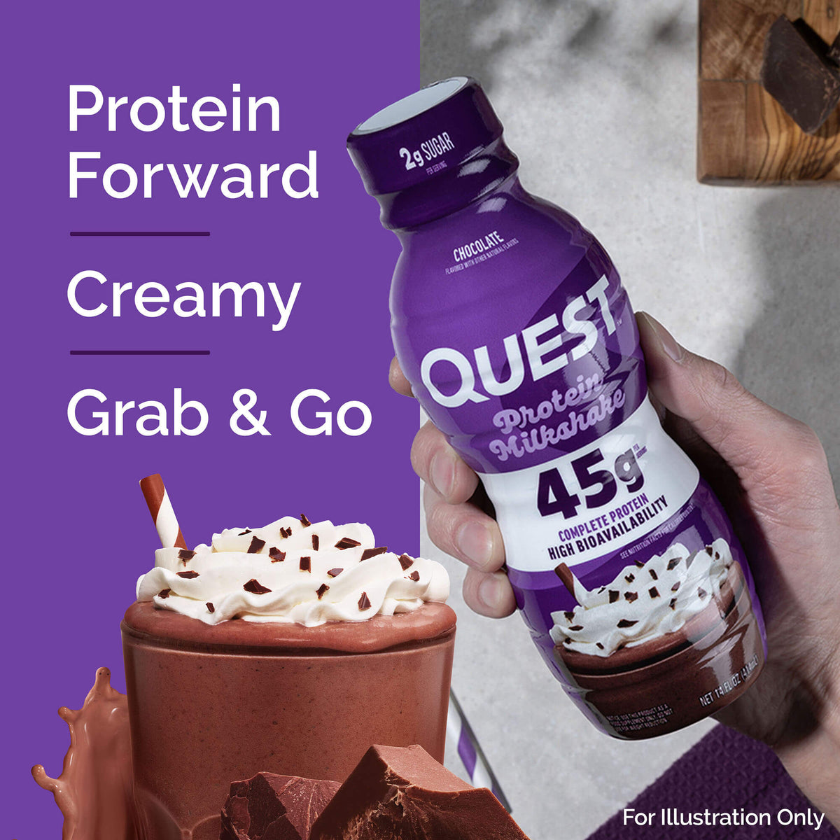 Chocolate 45g Protein Milkshake
