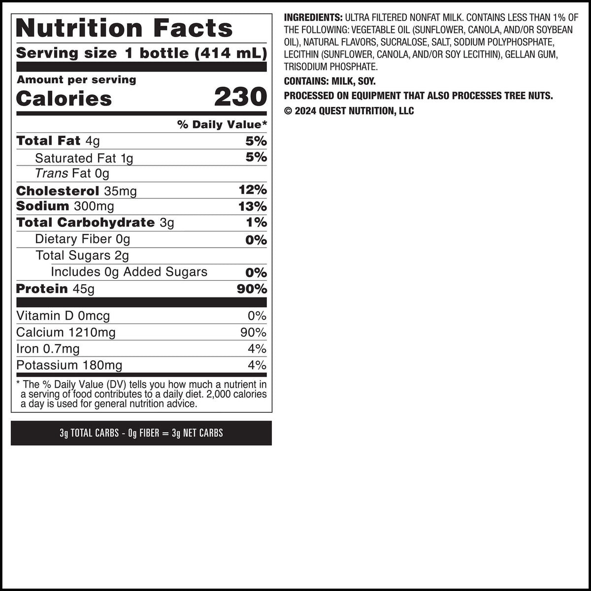 Vanilla 45g Protein Milkshake