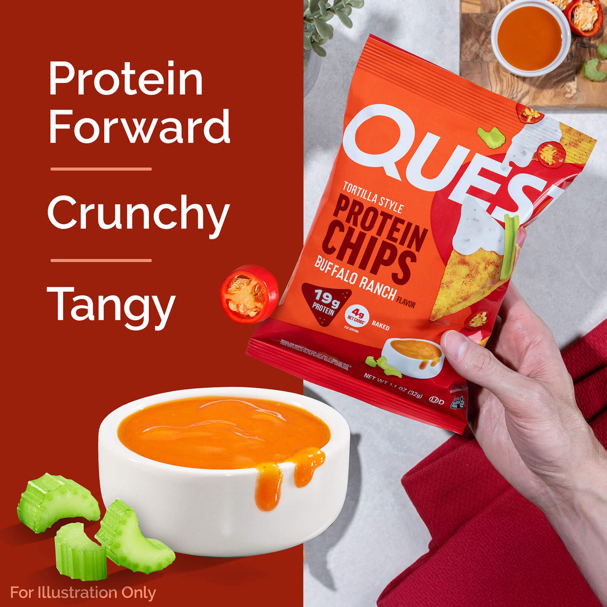Buffalo Ranch Protein Chips